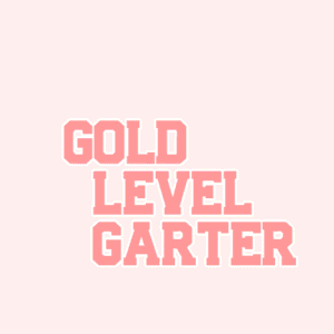 Gold Level Traditional Homecoming Garter