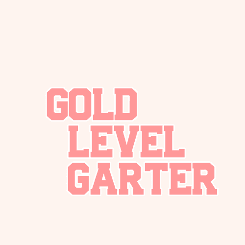 Gold Level Traditional Homecoming Garter