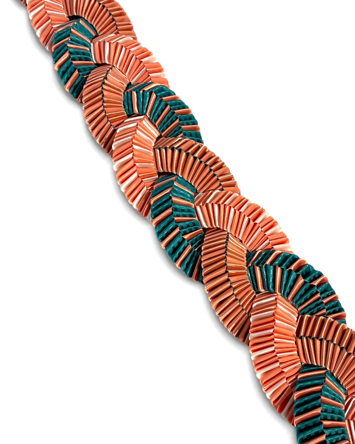 5/8" Triple Twisted Love Braid – Premade Homecoming Mum Braid detail 2