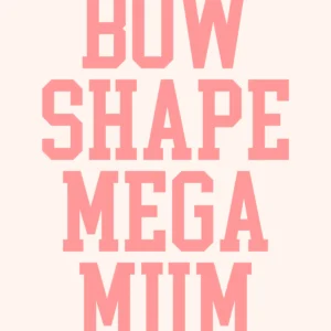 Coquette Bow Shaped Mega Mum