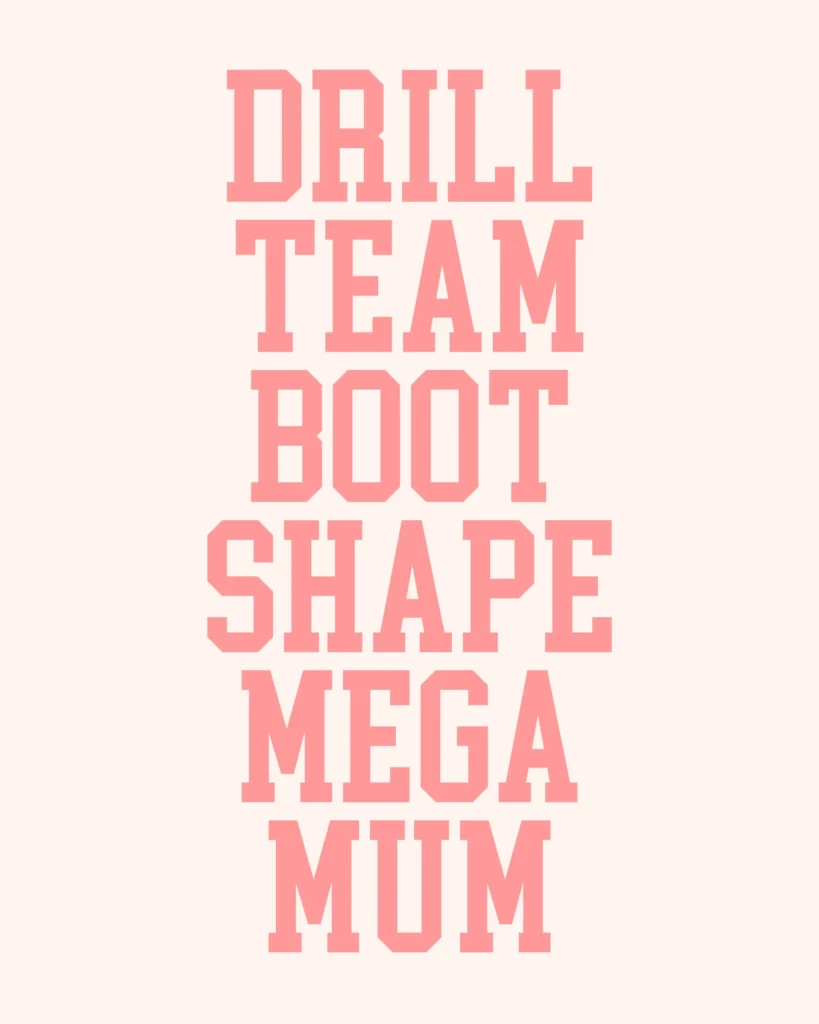 Drill Team Boot Shape Mega Mum