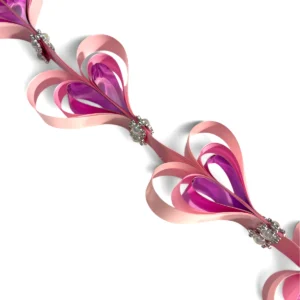 Triple Heart Chain – Premade Homecoming Mum Braid