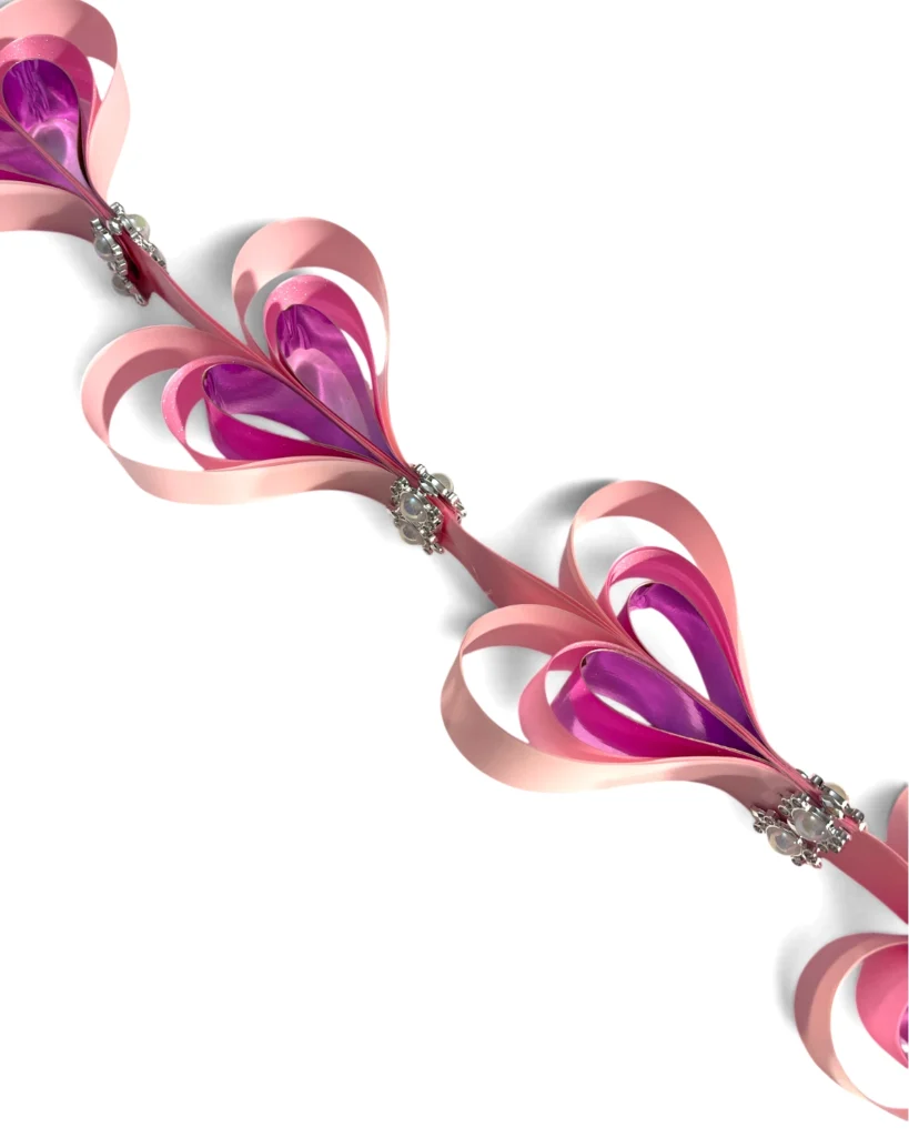 Triple Heart Chain – Premade Homecoming Mum Braid